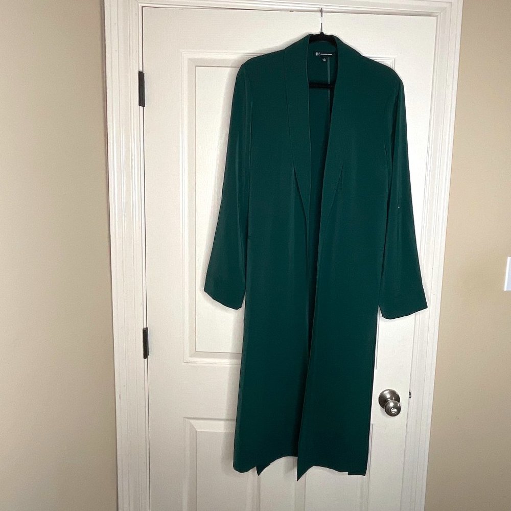 Forest Green Cardigan with Lapel